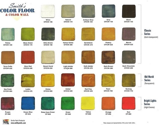 Eco-Stain- Concrete Stain water based color chart | Kitchen ...